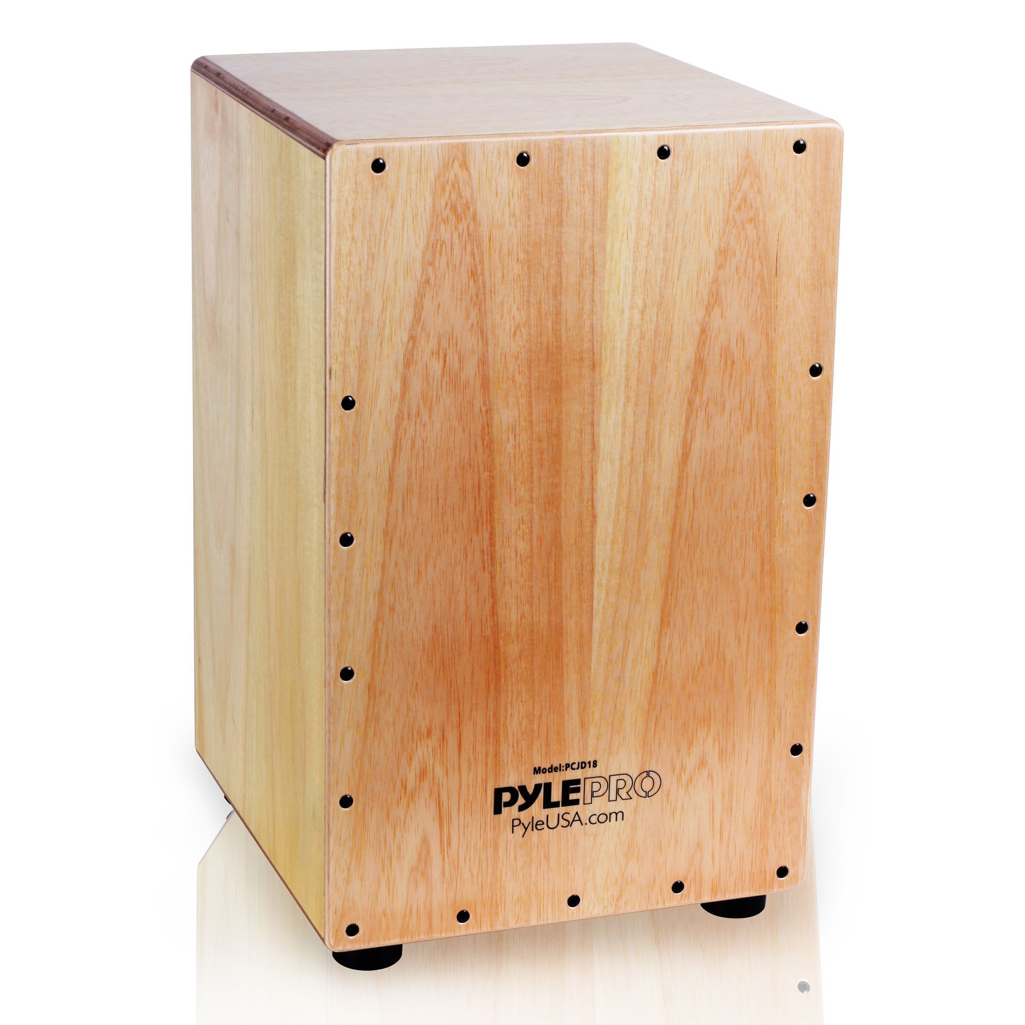 Pyle Jam Wooden Cajon Stringed Percussion Box (PCJD18)