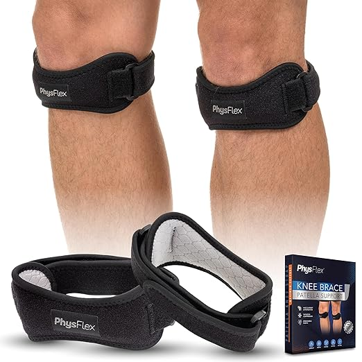 2-Pack Patella Knee Brace – Adjustable Support for Pain Relief, Running, Hiking, Basketball, Jumper’s Knee & Tendonitis