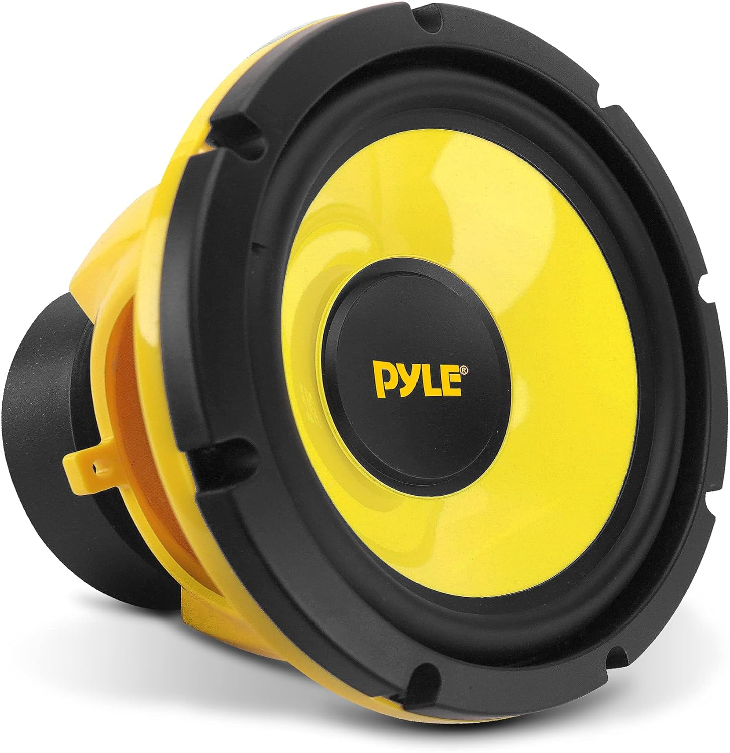 Pyle Car Midbass Speaker System – Pro 8-Inch 400W 4-Ohm Mid-Bass Component Poly Woofer for Car Stereo with 40 Oz Magnet, 50Hz-5kHz Frequency, 3.58” Mount Depth – PLG81