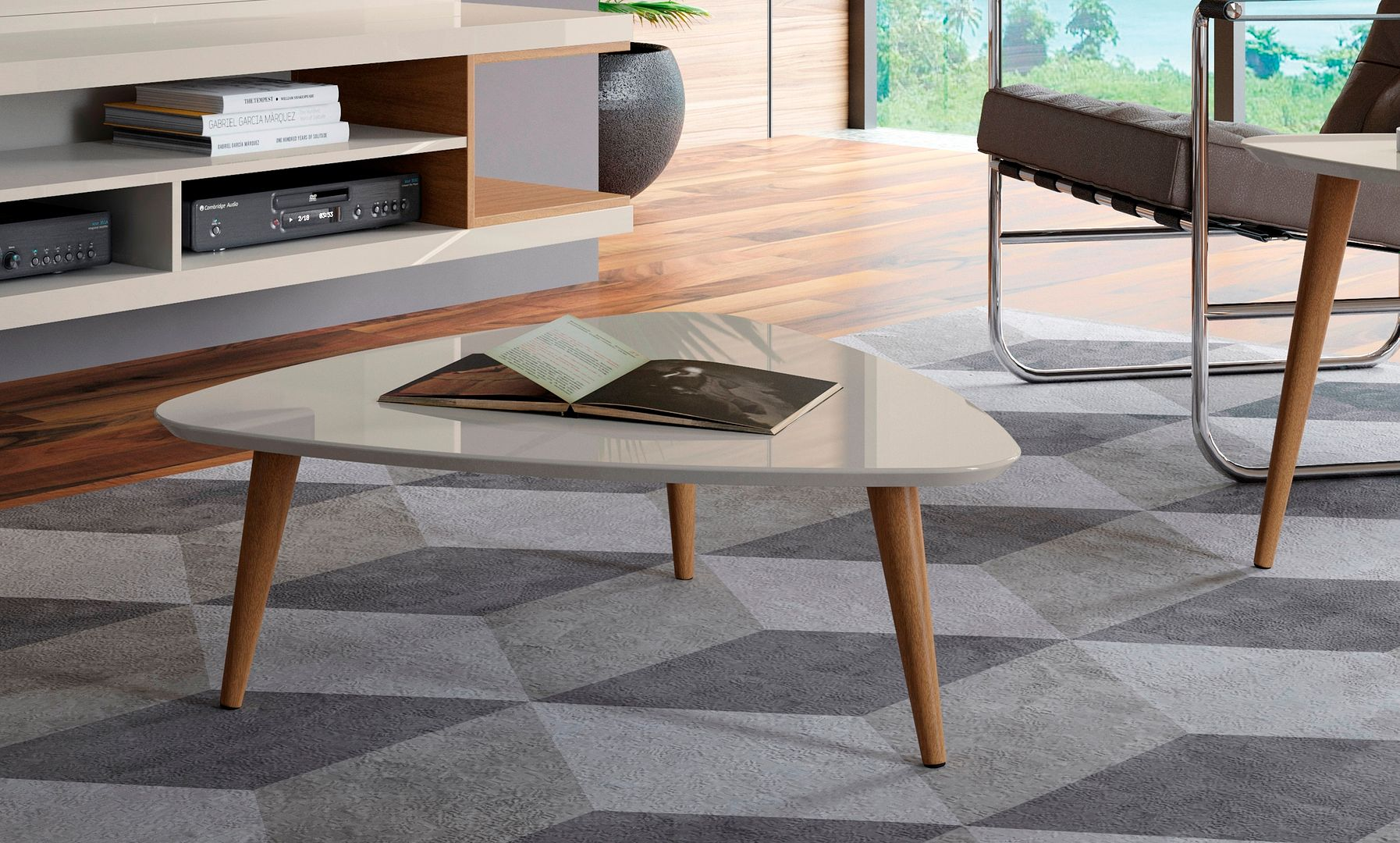 Utopia Low Triangle End Table