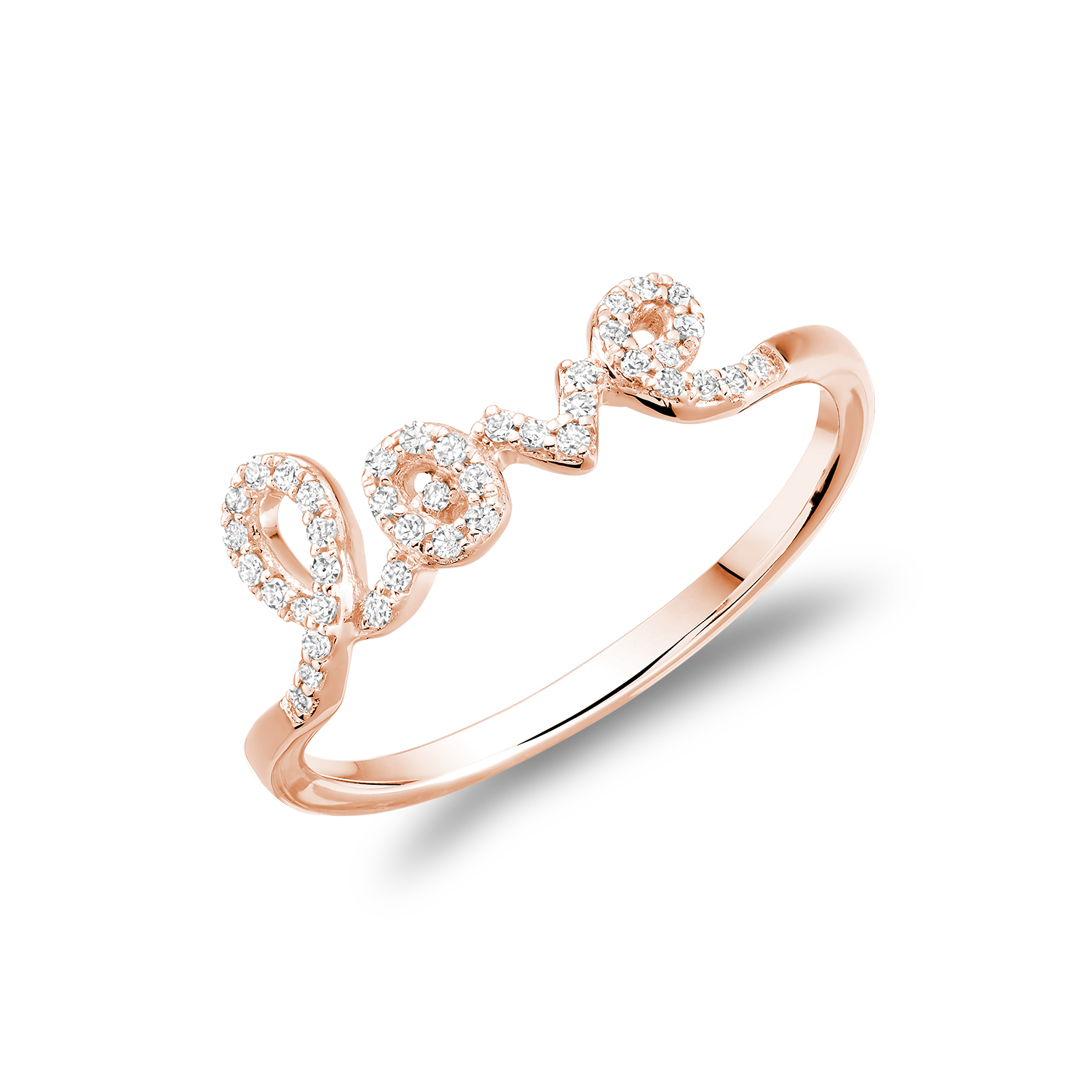 Mini "Love" Diamond Ring