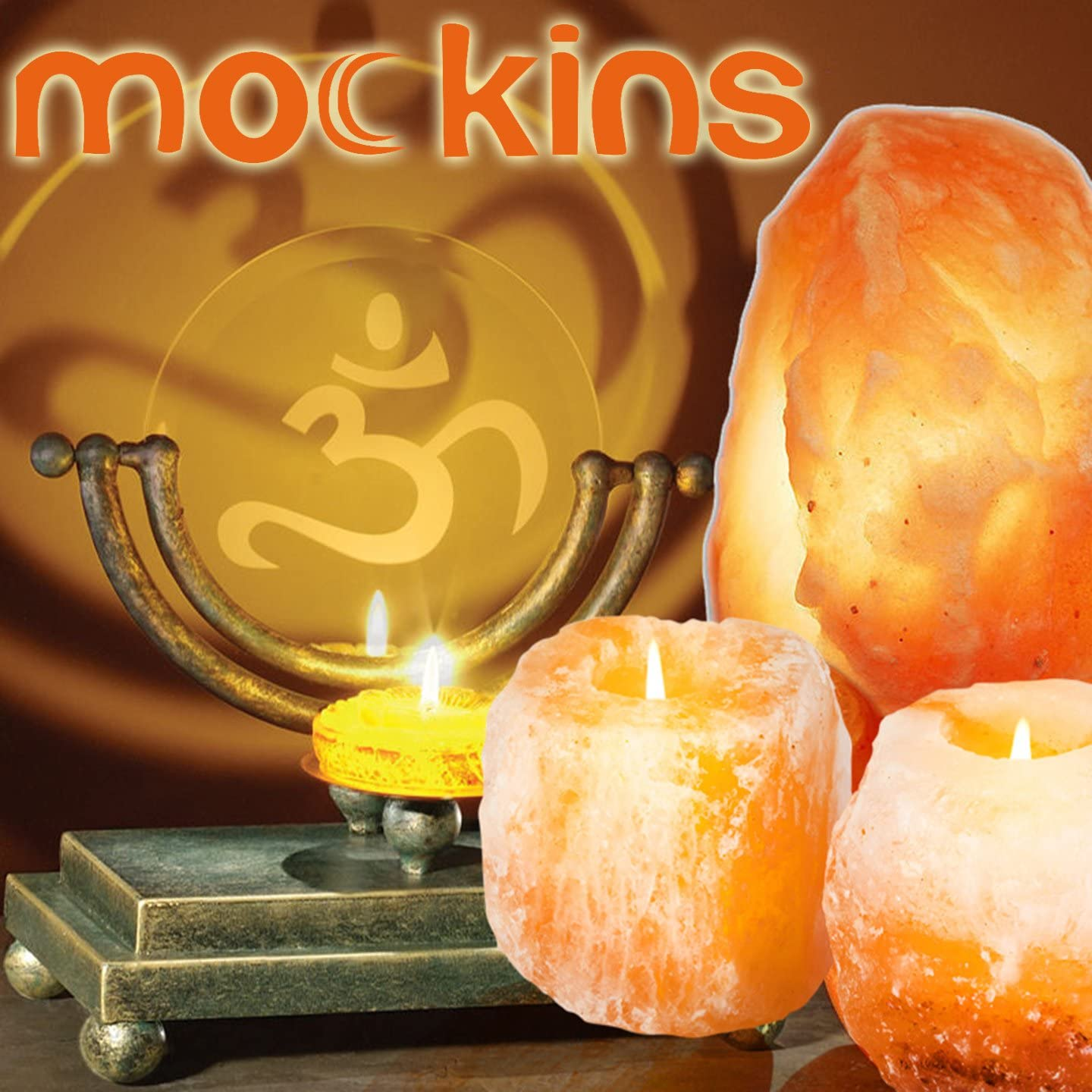 Mockins Natural Himalayan Salt Tea Light Candles - 6 Pack (MHHS6PTEAL80)