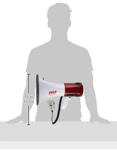 PylePro Megaphone Bullhorn with USB/SD Readers, Aux (3.5mm) Jack (PMP57LIA)