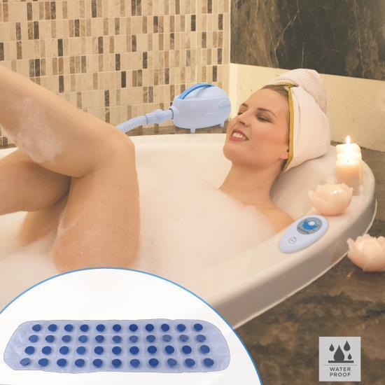 SereneLife Bubble Bath Mat Body Spa Massage with Warm Air (PHSPAMT24HT)