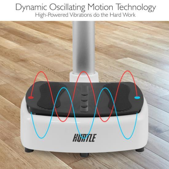 Hurtle Standing Vibration Fitness Machine - Vibrating Platform Exercise & Workout Trainer (HURVBTR63)