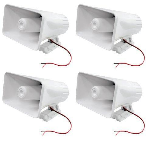 Indoor / Outdoor PA Horn Speaker - 8” Portable PA Speaker with 8 Ohms Impedance & 65 Watts Peak Power - Mounting Bracket & Hardware Included - Pyle PHSP5