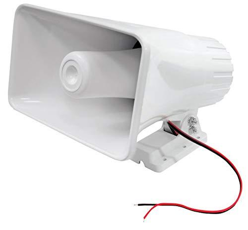 Indoor / Outdoor PA Horn Speaker - 8” Portable PA Speaker with 8 Ohms Impedance & 65 Watts Peak Power - Mounting Bracket & Hardware Included - Pyle PHSP5
