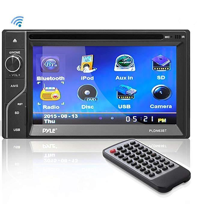 Pyle Bluetooth Car Receiver System, 6.5'' HD Touchscreen, AM FM Radio, (PLDN63BT)