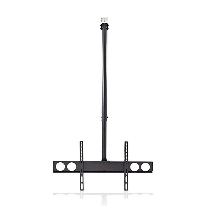 Pyle Universal TV Ceiling Mount Bracket with Adjustable Height and Tilt, Fits 37.0'' to 70.0'' TV's (PCTVM18)