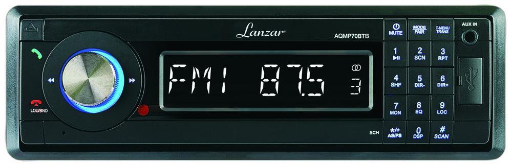 AM/FM-MPX In-Dash Marine Detachable Face Radio w/SD/MMC/USB Player & Bluetooth Wireless Technology