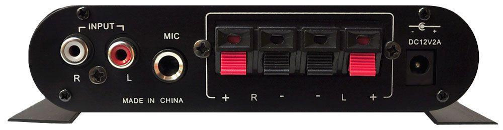 Power Home HiFi Stereo Amplifier - 90 Watt Portable Dual Channel Surround Sound Audio Receiver w/ 12V Adapter - For Subwoofer Speaker, MP3, iPad, iPhone, Car, Marine Boat, PA System - Pyle PFA300