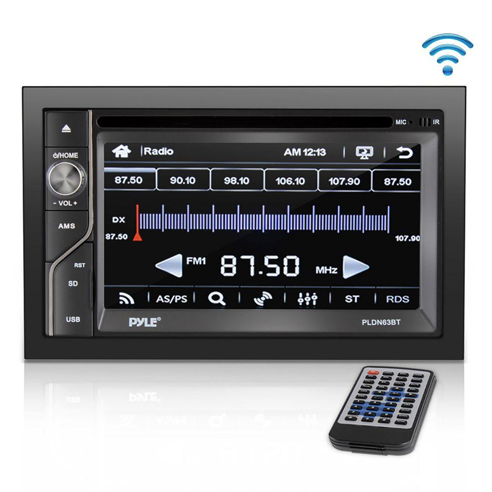 Pyle Bluetooth Car Receiver System, 6.5'' HD Touchscreen, AM FM Radio, (PLDN63BT)