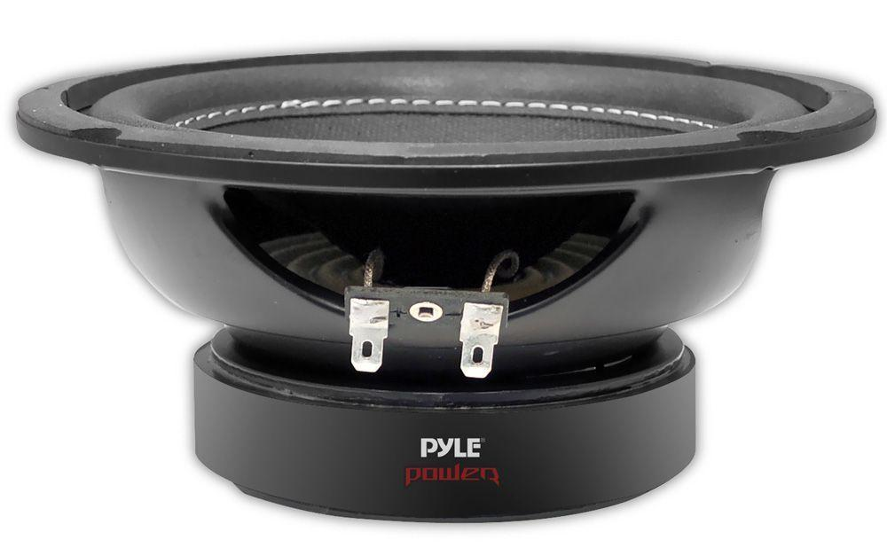 Car Vehicle Subwoofer Audio Speaker - 6 Inch Non-Pressed Paper Cone, Black Steel Basket, Dual Voice Coil 4 Ohm Impedance, 600 Watt Power, Foam Surround for Vehicle Stereo Sound System - Pyle PLPW6D