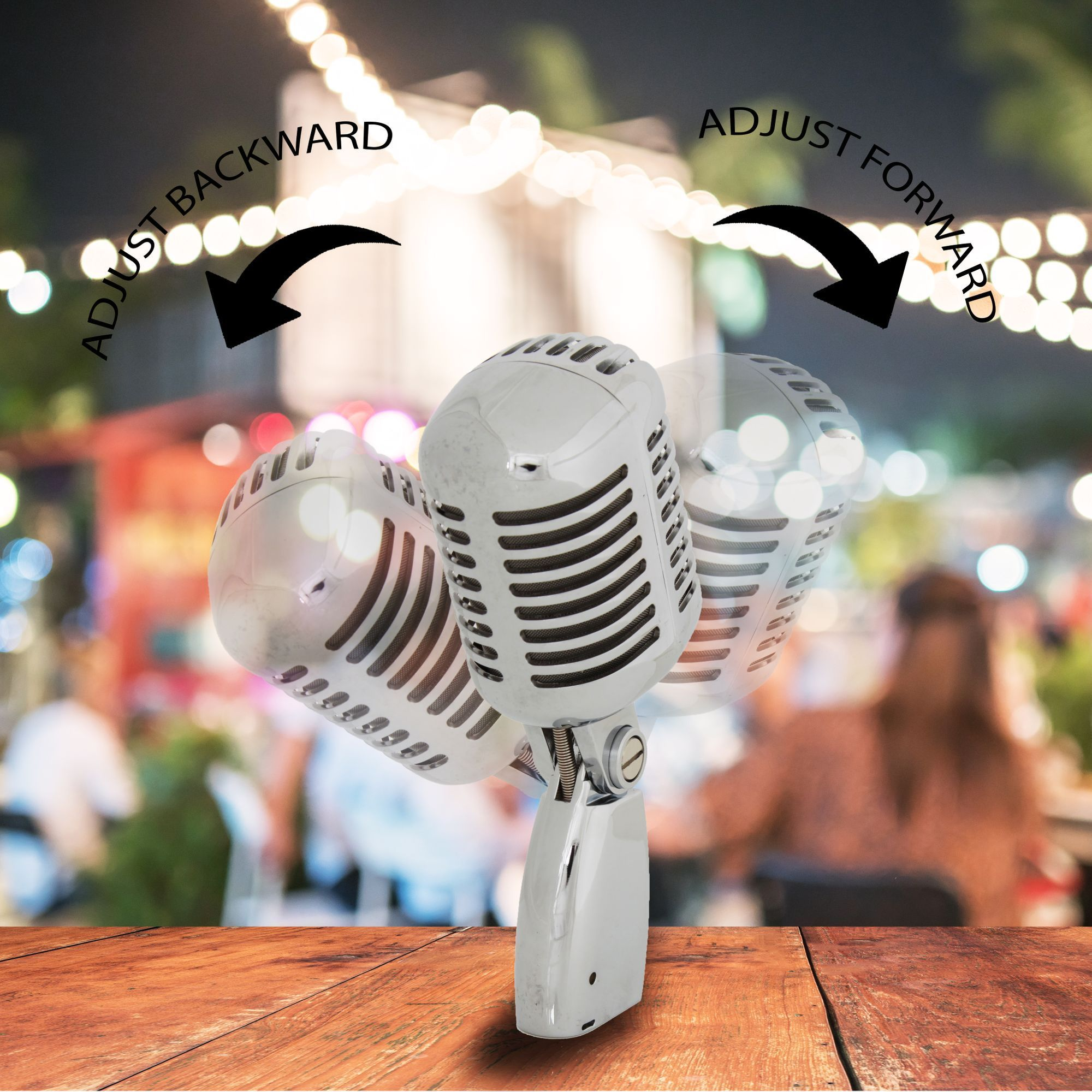 Classic Retro Dynamic Vocal Microphone - Old Vintage Style Metal Unidirectional Cardioid Mic with XLR Cable - Universal Stand Adapter - Live Performance Studio Recording - Pyle Pro PDMICR68SL (Silver)