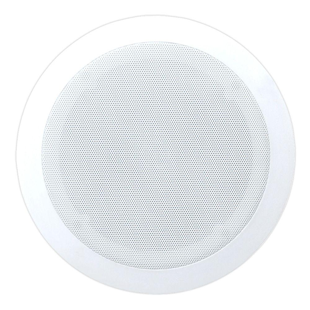 8” Ceiling Wall Mount Speakers - Pair of 2-Way Midbass Woofer Speaker 1'' Polymer Dome Tweeter Flush Design w/ 80Hz - 20kHz Frequency Response & 150 Watts Peak Easy Installation - Pyle PDIC51RDBK
