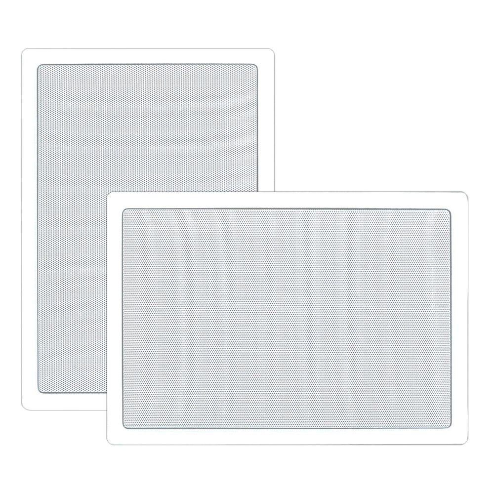 Pyle PDIW55 5.25- Inch In-Wall / In-Ceiling Stereo Speakers, 2-Way, Flush Mount, White (Pair)