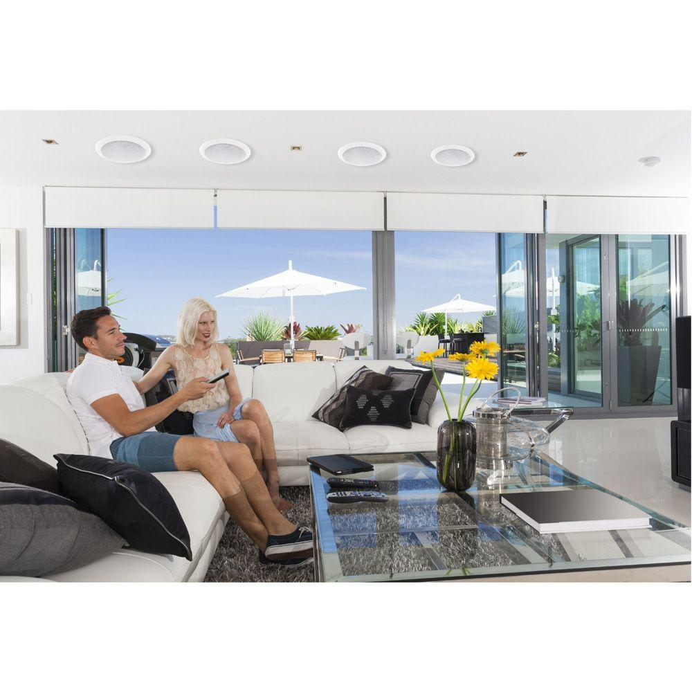 Pyle 8’’ High Performance In-Wall / In-Ceiling Speakers, Dual 2-Way Stereo Speaker System (300 Watt) (Pair) (PIC8E)