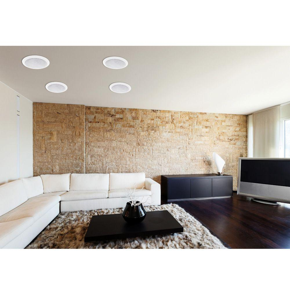 Pyle 8’’ High Performance In-Wall / In-Ceiling Speakers, Dual 2-Way Stereo Speaker System (300 Watt) (Pair) (PIC8E)