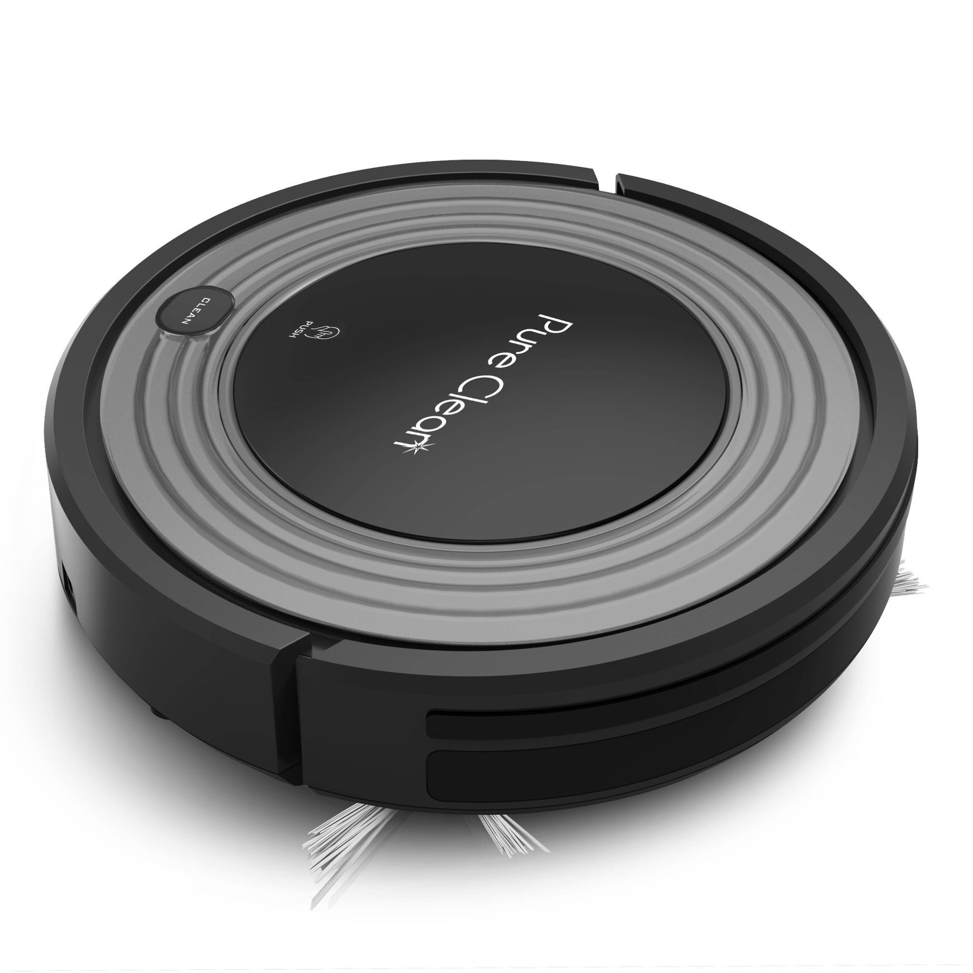 Automatic Programmable Robot Vacuum Cleaner - Robotic Auto Home Cleaning for Clean Carpet Hardwood Floor w/ Self Activation and Charge Dock - HEPA Pet Hair & Allergies Friendly - PureClean PUCRC96B