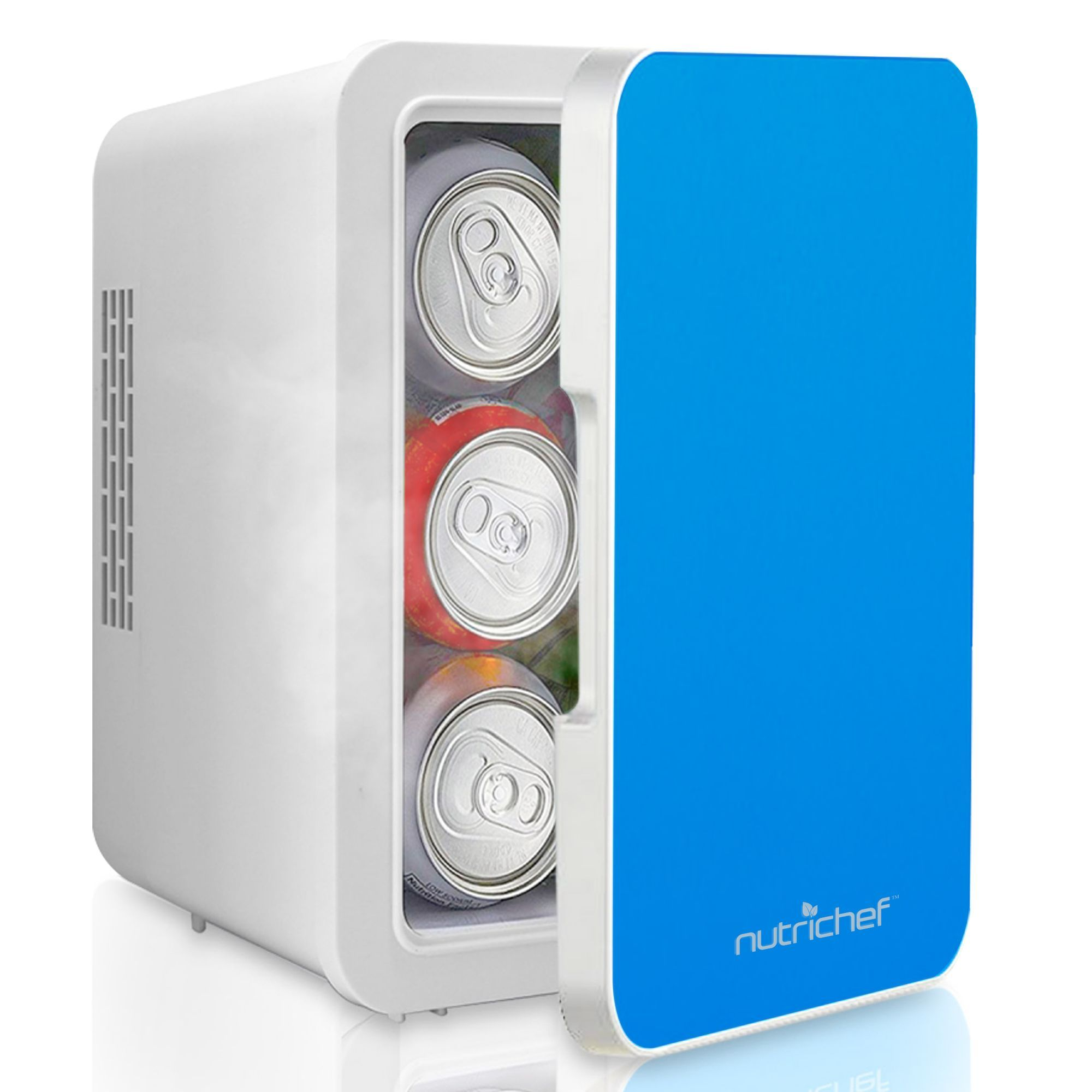 NutriChef Electric Cooler & Warmer - Mini Fridge with Thermo Heating & Cooling Ability (PKTCEC4BL)