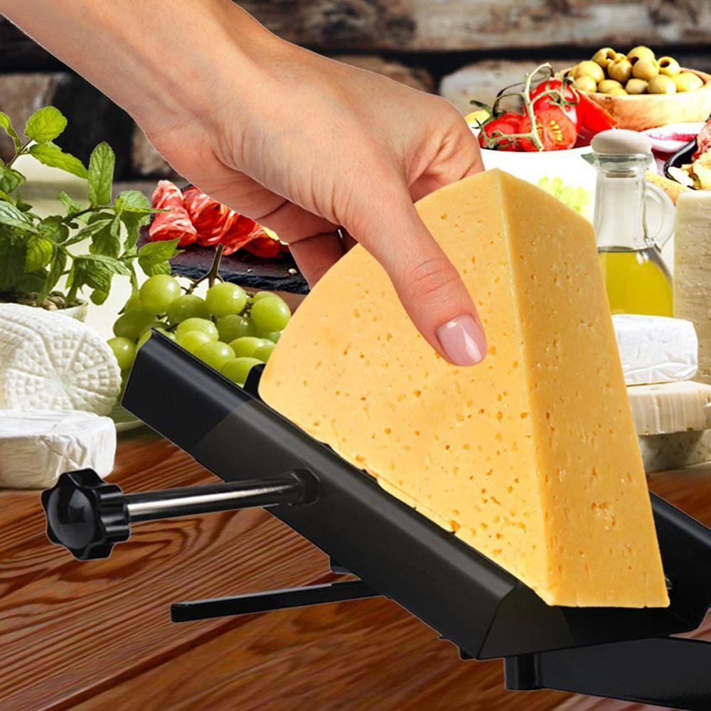 Electric Raclette Cheese Melter Machine - Table Top Stainless Steel Cheese Grill Melting Warmer Heater, Makes Swiss Style Cheese Sauce to Top on Potatoes, Burger, Nacho, Pasta - NutriChef PKCHMT18