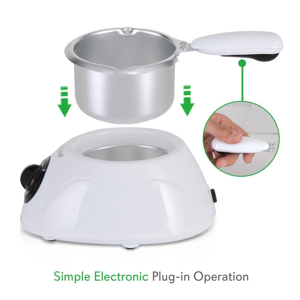 Chocolate Melting Warming Fondue Set - Electric Choco Melt / Warmer Machine Set with Keep Warm Dipping function and Removable Pot - Melts Chocolate, Candy, Butter, Cheese, Caramel - NutriChef PKFNMK14