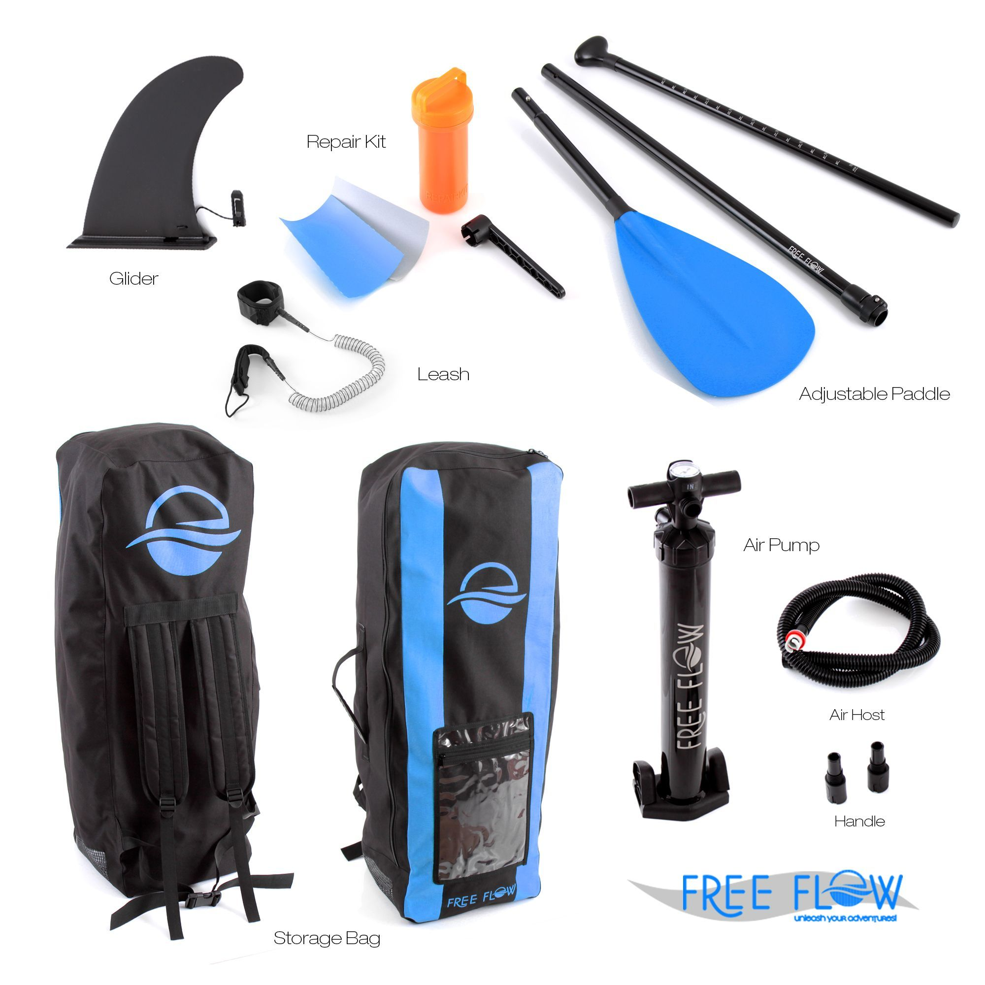SereneLife Premium Inflatable Stand Up Paddle Board (6 Inches Thick) with SUP Accessories & Carry Bag | Wide Stance, Bottom Fin for Paddling, Surf Control, Non-Slip Deck | Youth & Adult Standing Boat