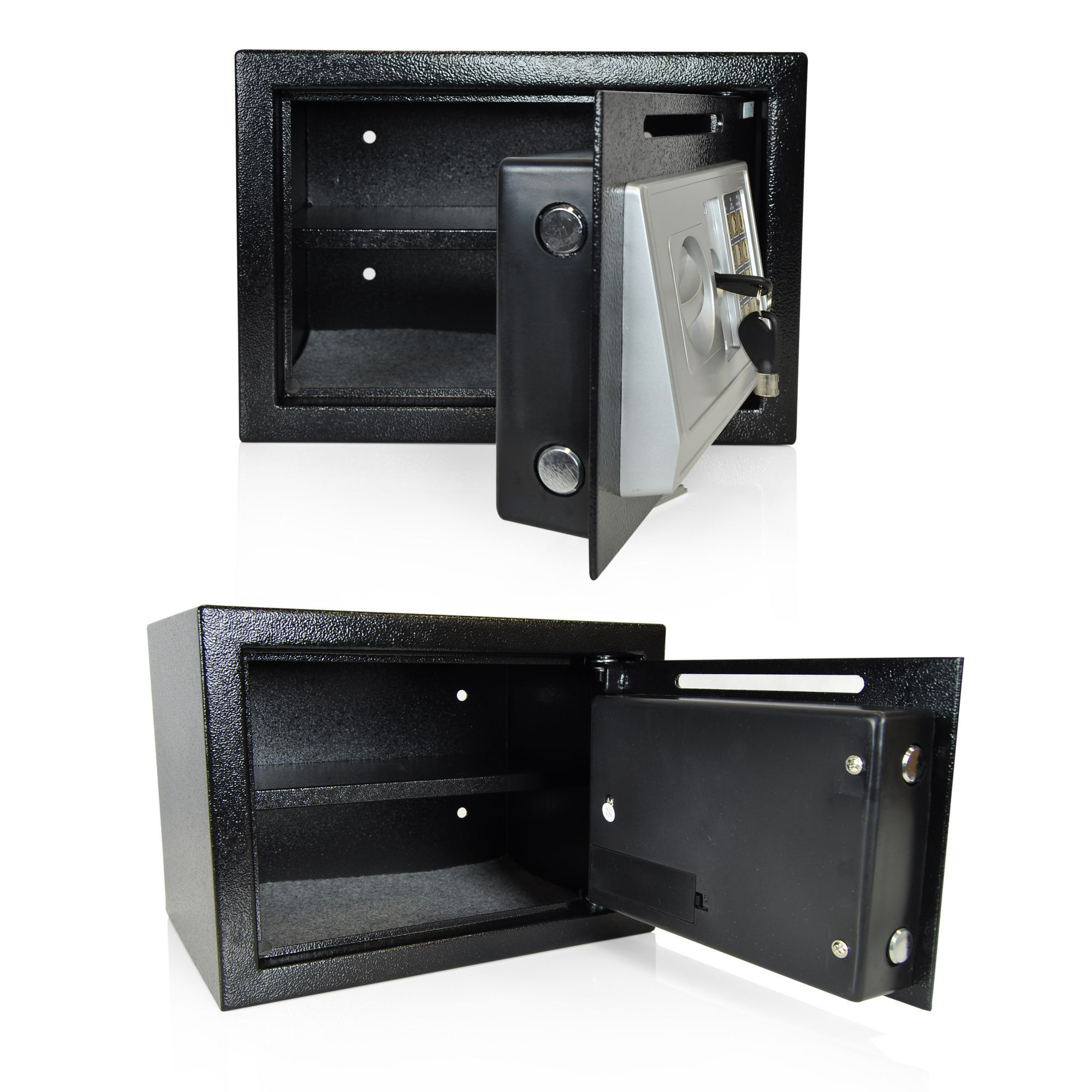 SereneLife Drop Box Safe Box | Safes & Lock Boxes | Front Loading Safe Cash Vault Drop Lock | Safe Security Box | Digital Safe Box | Money Safe Box | Steel Alloy Drop Safe Includes Keys (SLSFE342)