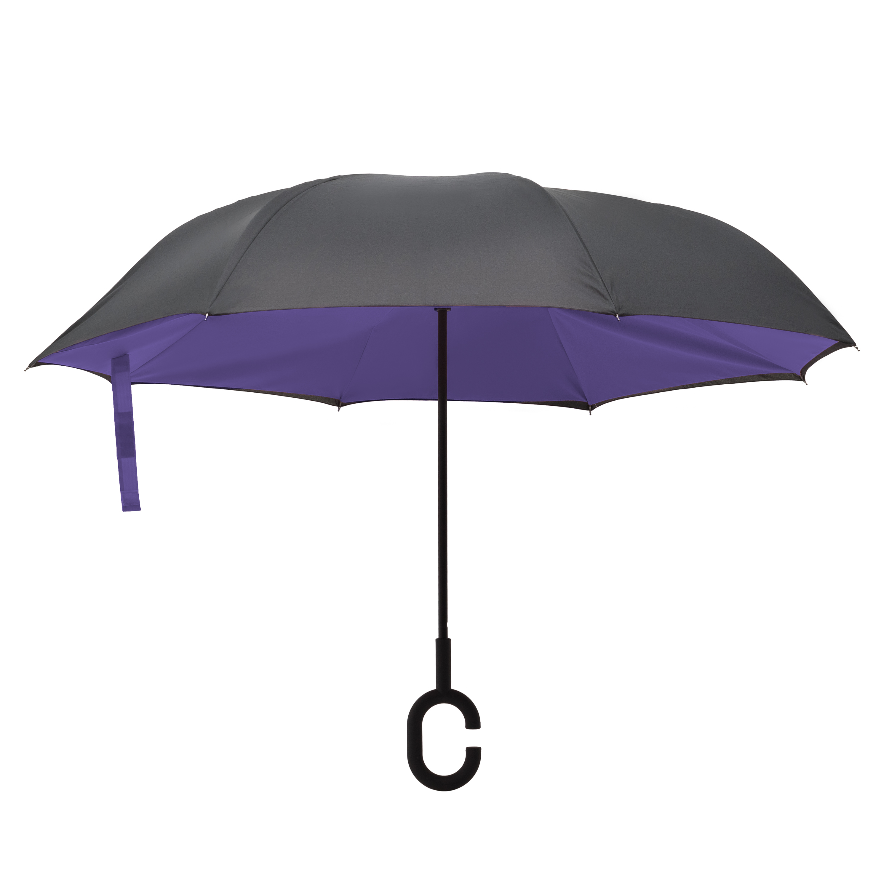 Rainz Inverted Umbrella, Reversible and Windproof, Water Repelent, Invert Folding, C-Shaped Handle