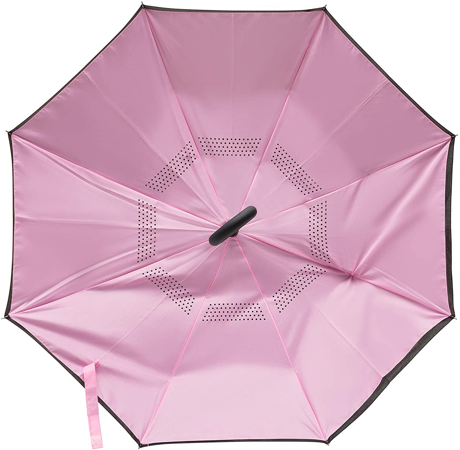 Rainz Inverted Umbrella, Reversible and Windproof, Water Repelent, Invert Folding, C-Shaped Handle