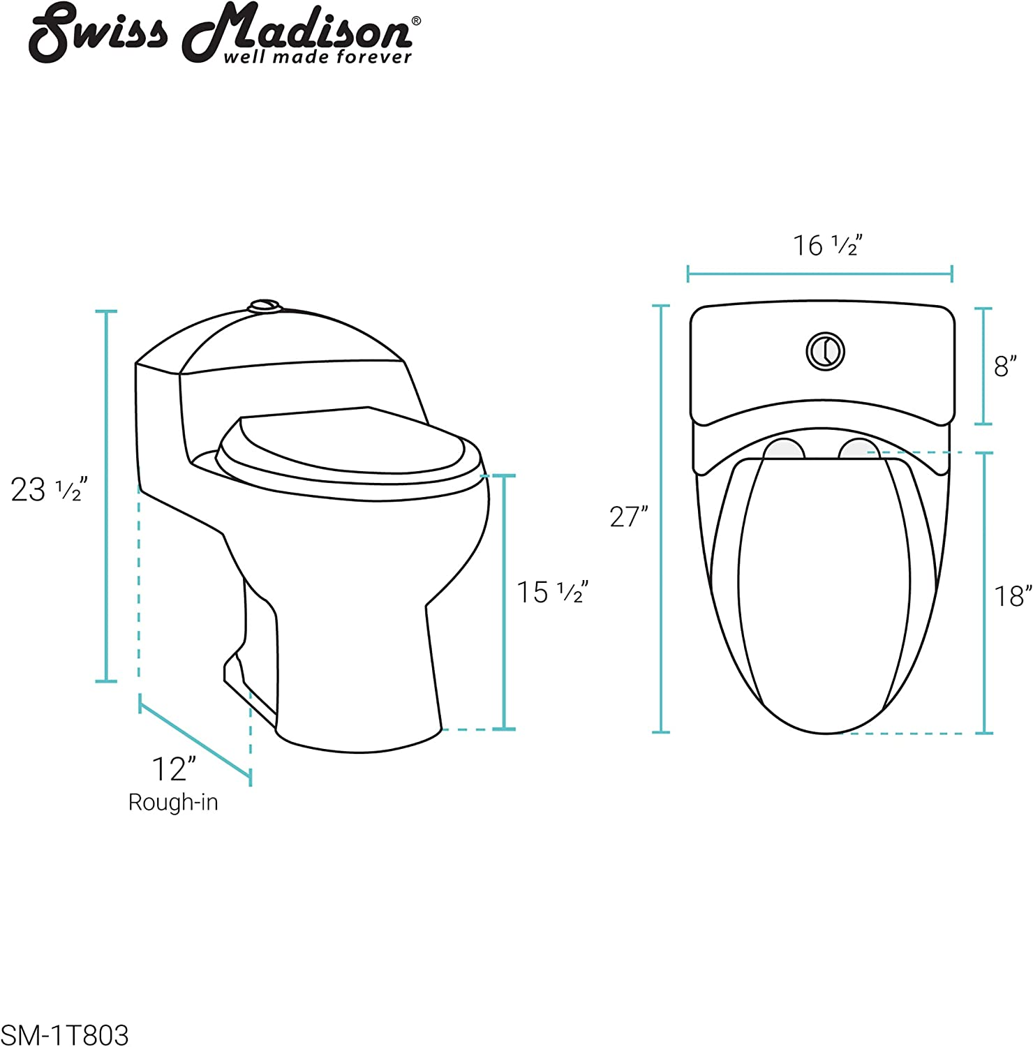 Chateau One-Piece Elongated Toilet Dual-Flush 1.1/1.6 gpf