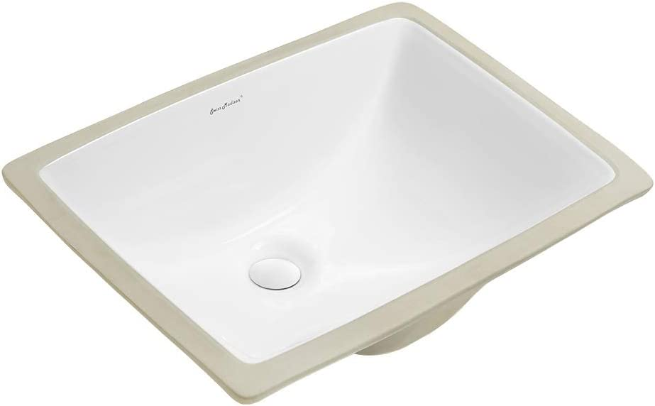 Plaisir 18.5 Rectangular Under-Mount Bathroom Sink