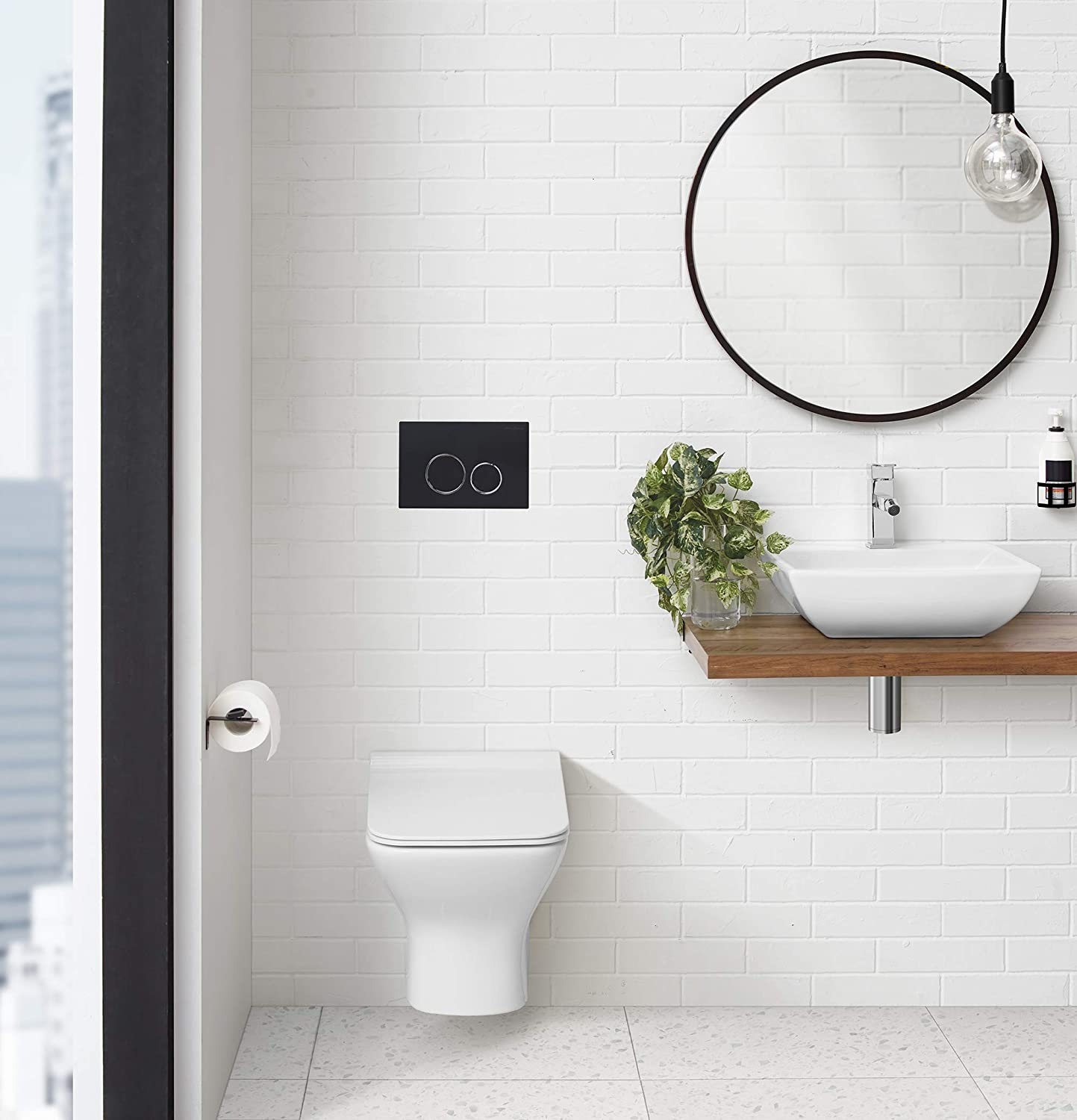 Carre Wall-Hung Elongated Toilet Bowl