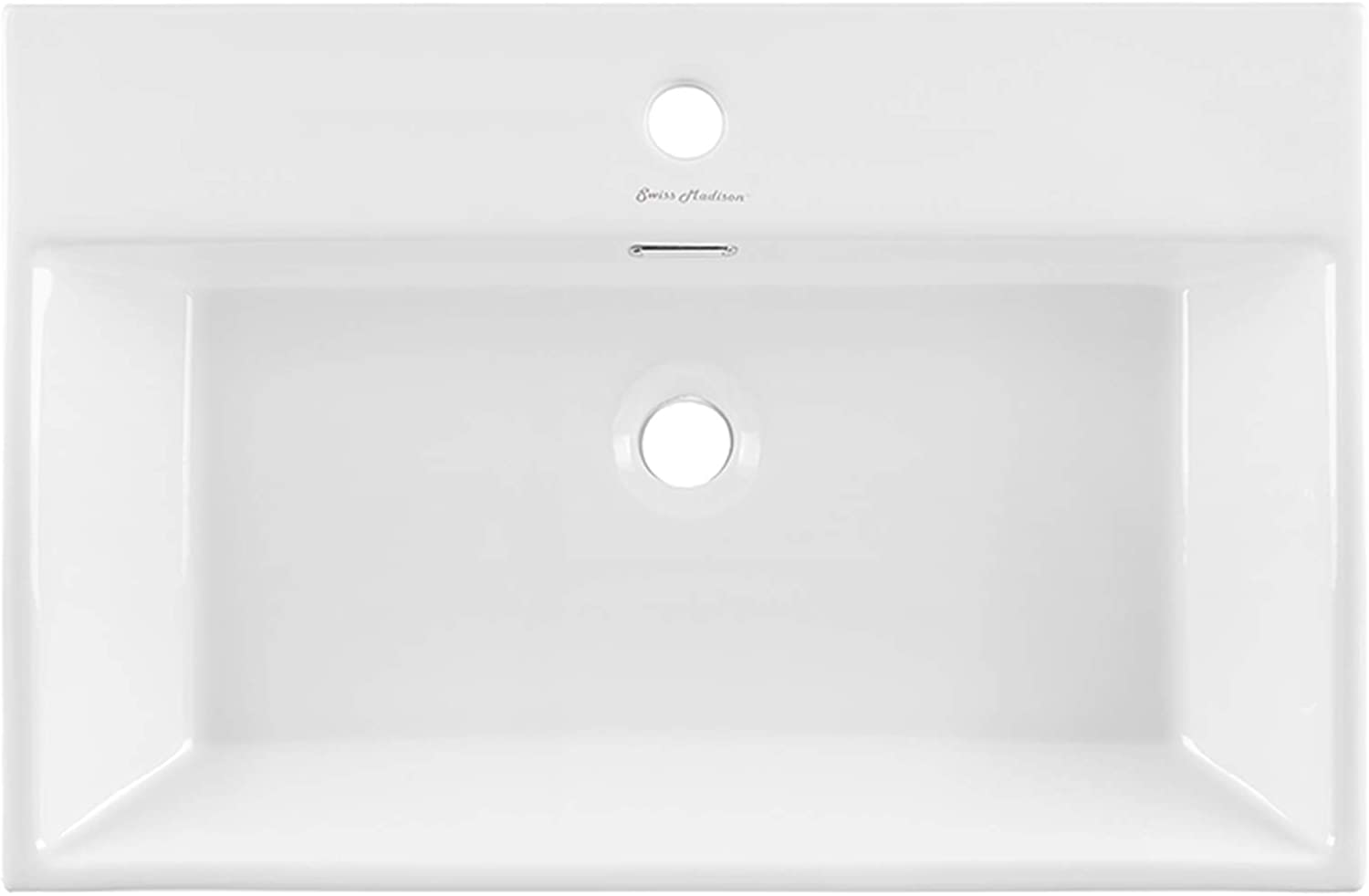 Claire 24 Ceramic Console Sink White Basin Chrome Legs