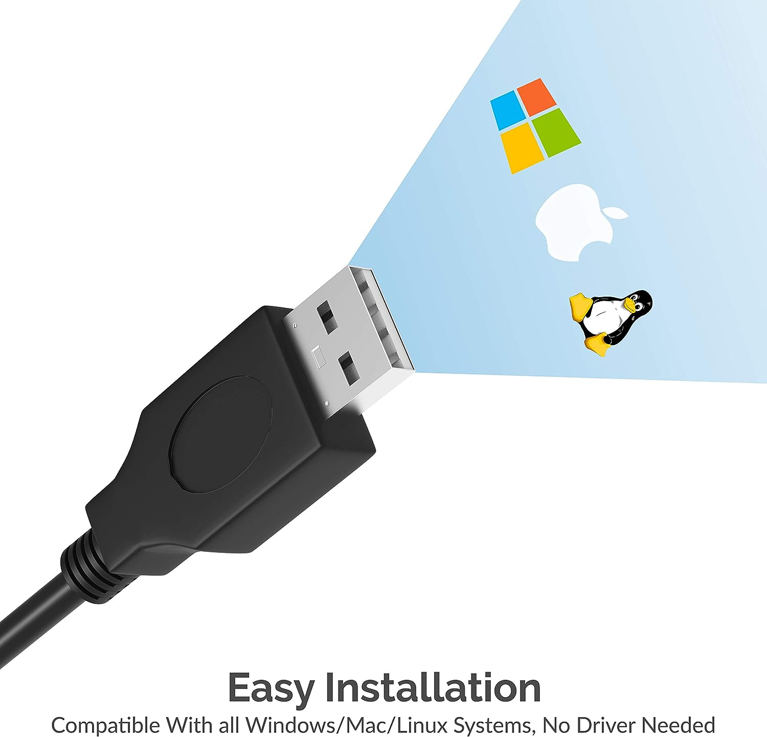 SABRENT USB 2.0 to DB25 IEEE 1284 Parallel Printer Cable Adapter [HEXNUT Connectors] (CB-1284)