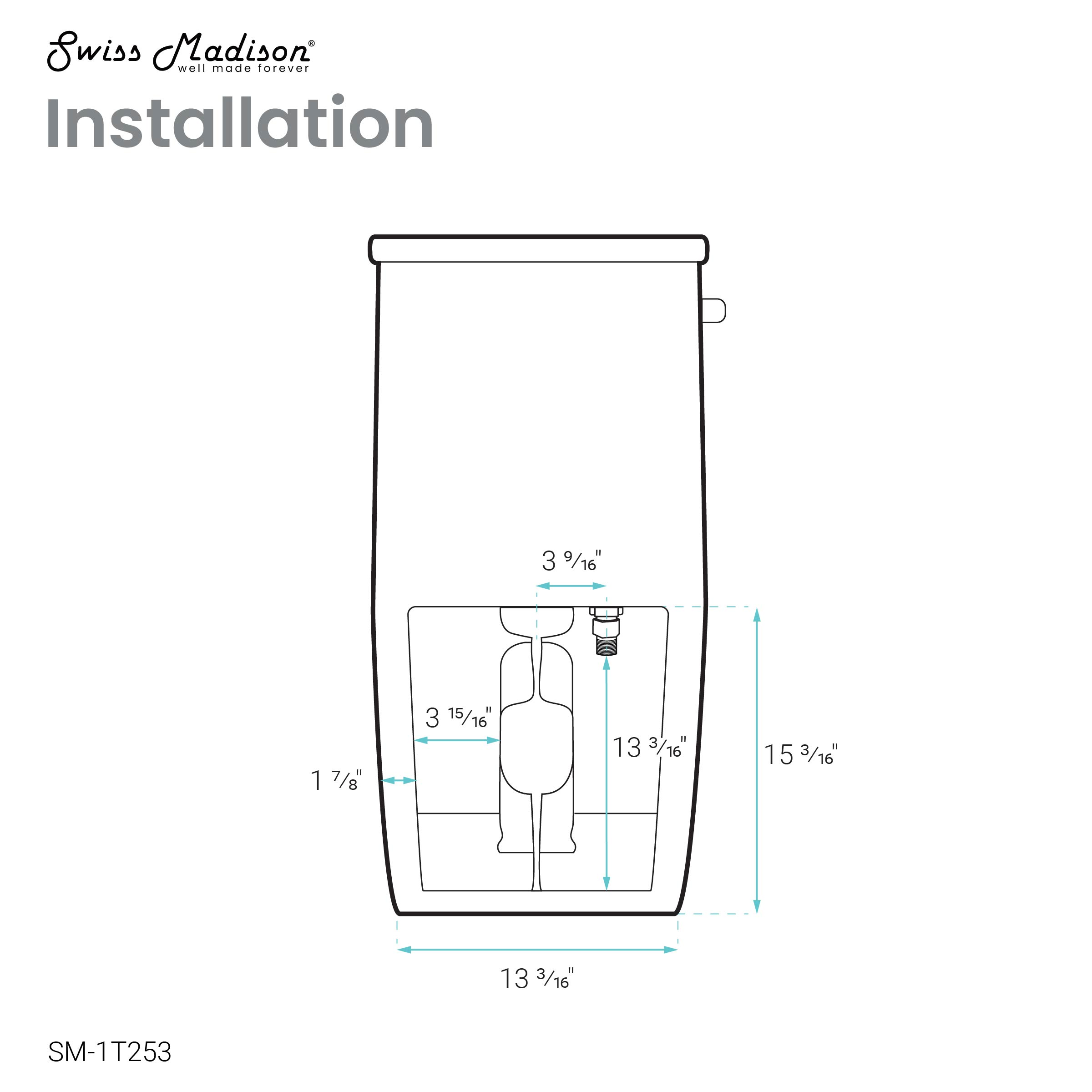 St. Tropez One-Piece Elongated Toilet Side Flush 1.28 gpf
