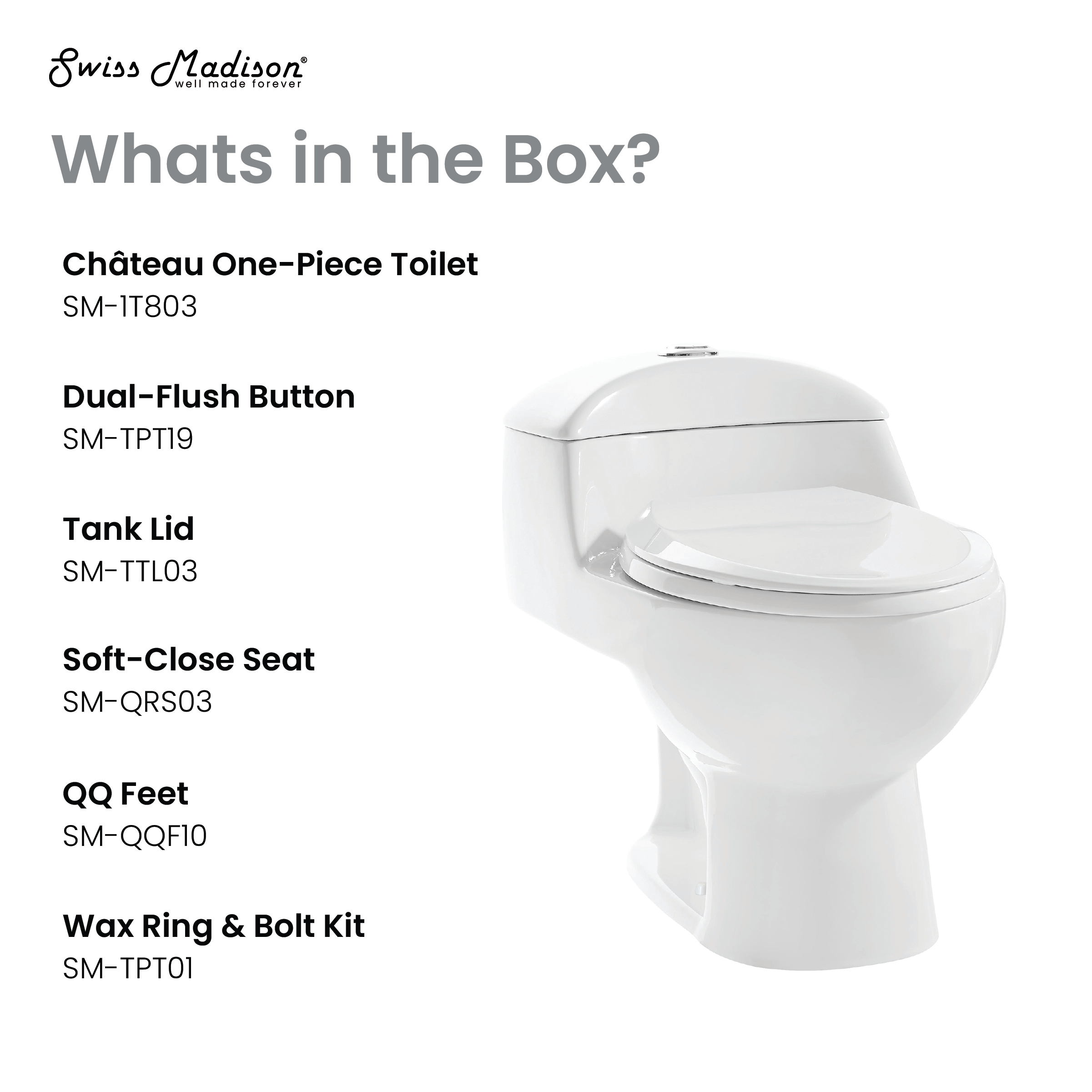 Chateau One-Piece Elongated Toilet Dual-Flush 1.1/1.6 gpf