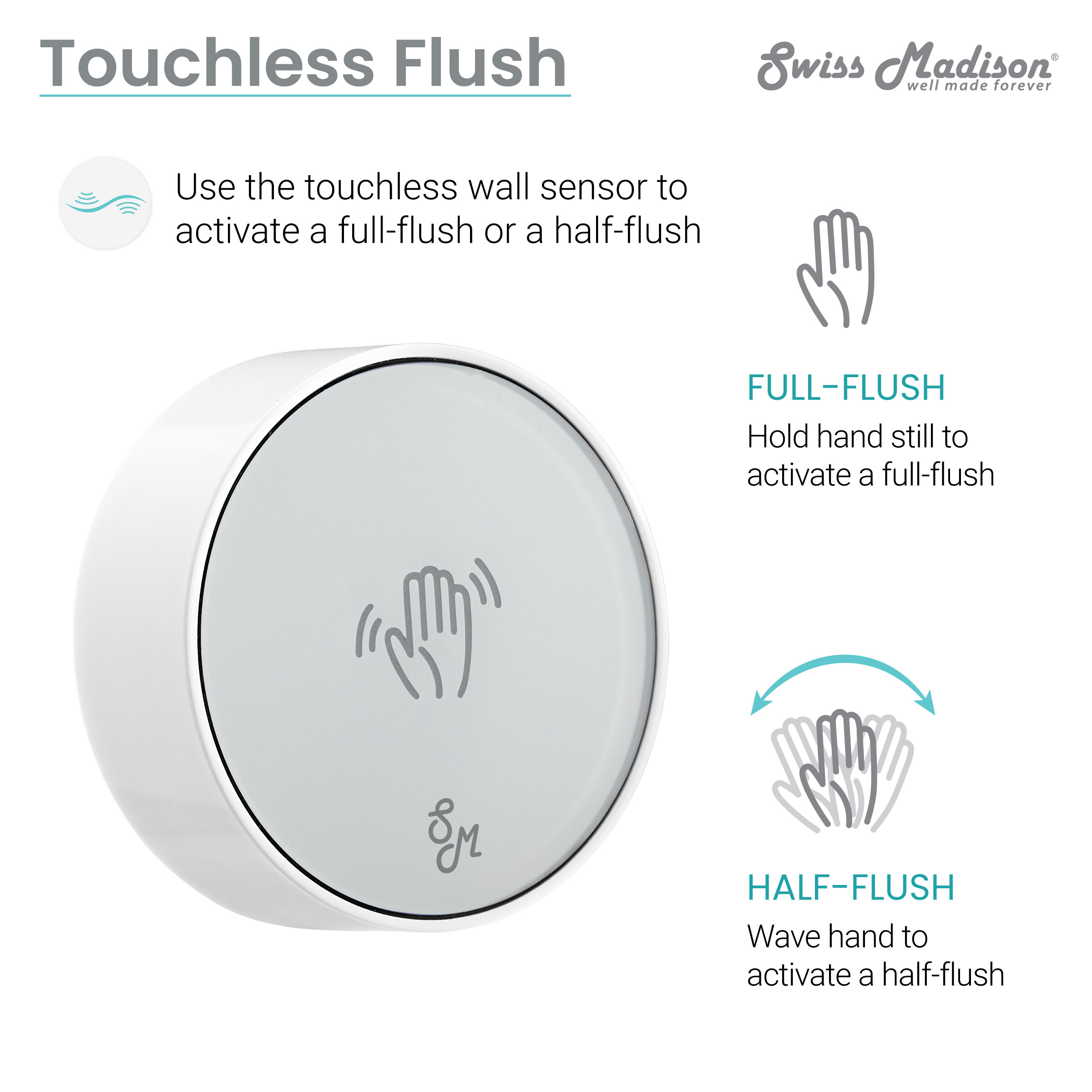 Hugo Smart Tankless Elongated Toilet, Touchless Vortexâ¢ Dual-Flush 1.1/1.6 gpf