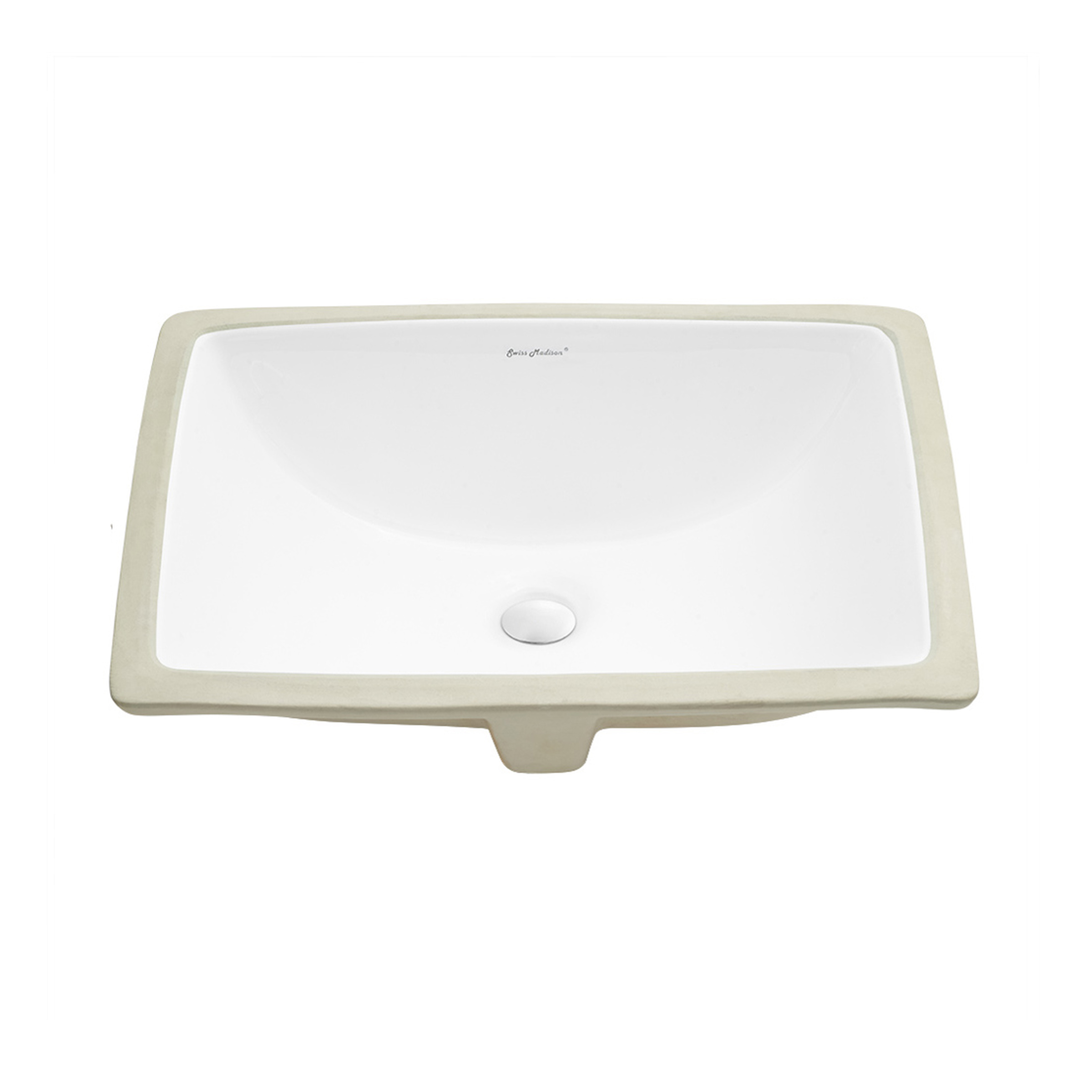 Plaisir 18.5 Rectangular Under-Mount Bathroom Sink