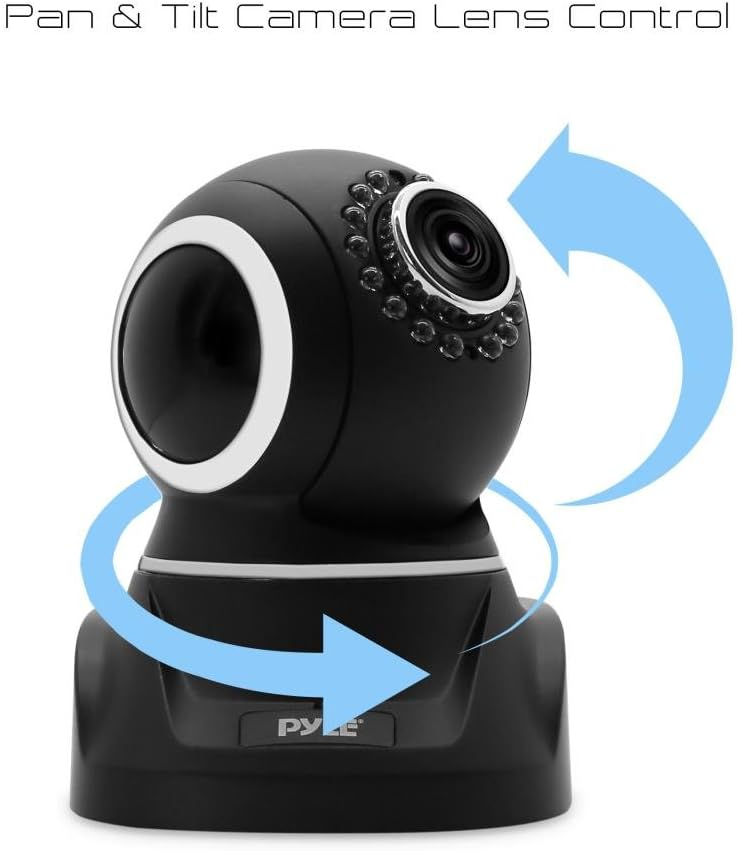 Pyle Electronic Wireless Security HD Camera, Control Remotely - Black (PIPCAMHD82BK)