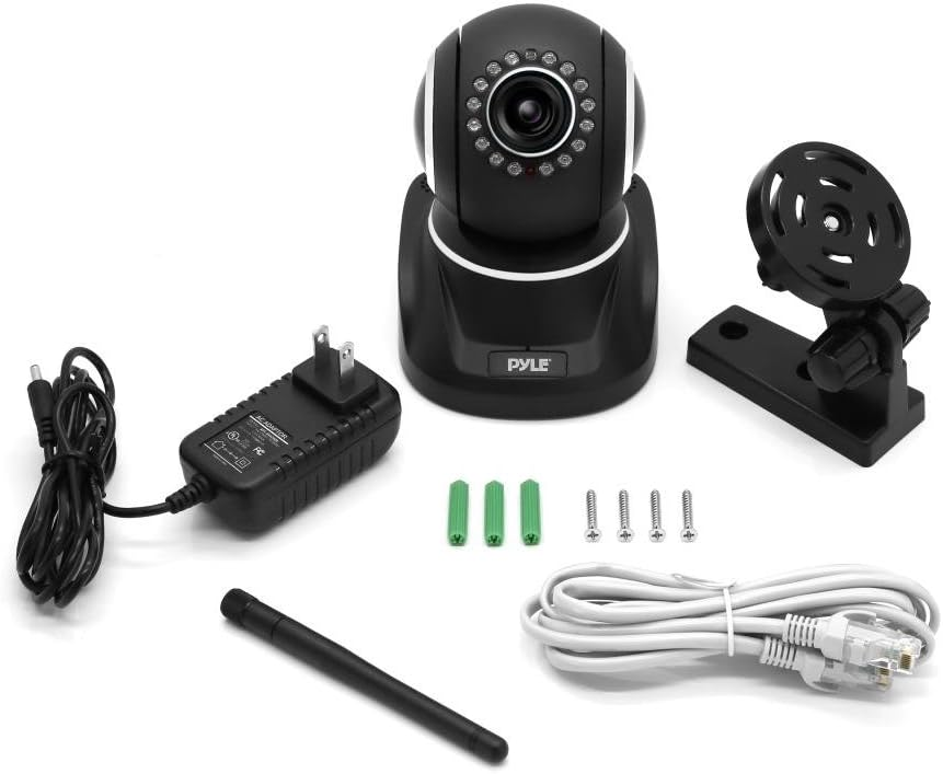 Pyle Electronic Wireless Security HD Camera, Control Remotely - Black (PIPCAMHD82BK)