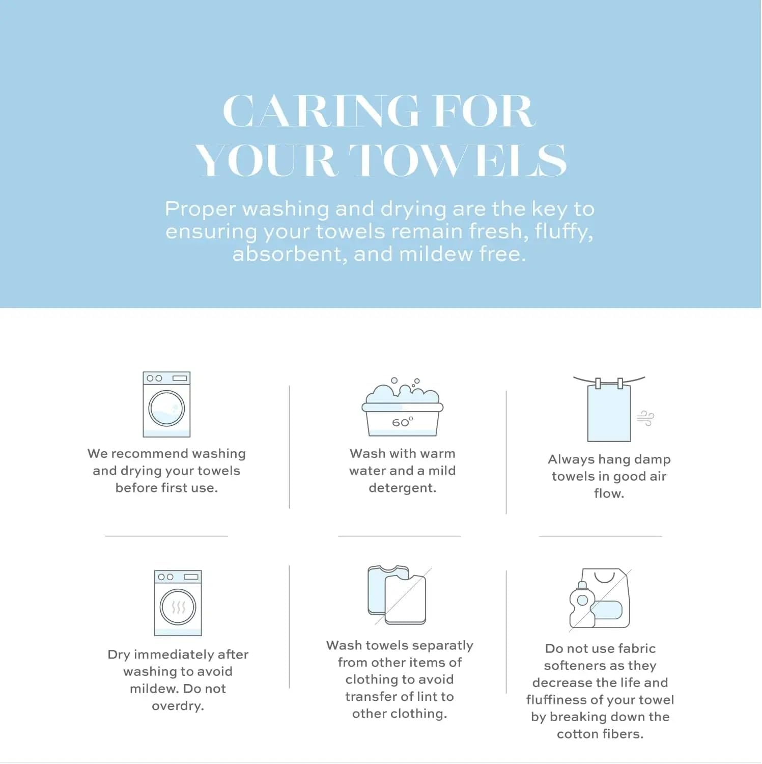 White Classic Luxury Aqua Bath Towel Set - Hotel Soft Cotton 2/Bath 2/Hand 4/Wash - 8 Piece