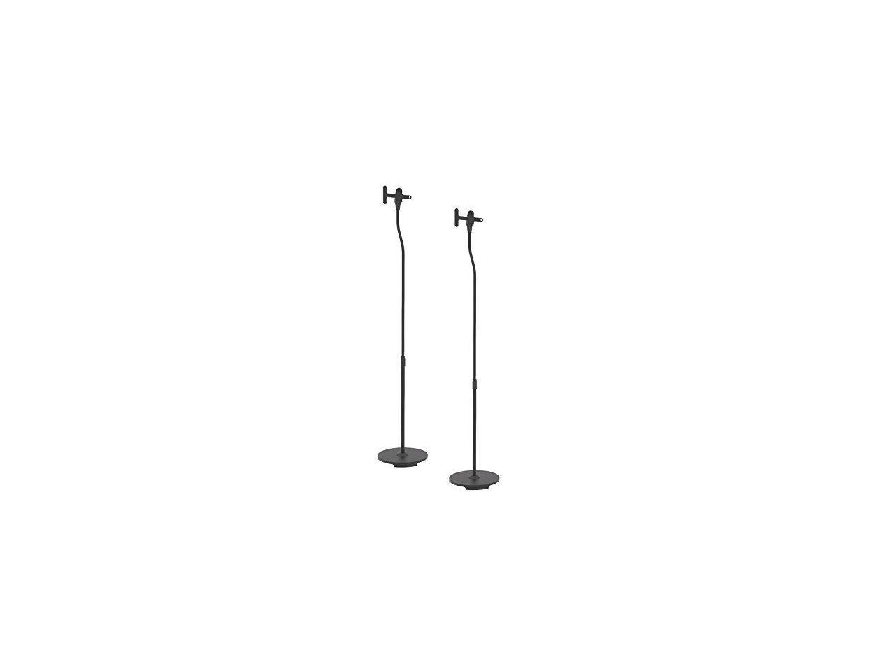 Universal Floor Standing Speaker Mount - Pair of Heavy Duty Steel Metal Home Studio Stage Adjustable Speaker Stand For Sonos PLAY 1 PLAY 3 Wireless, Other Home Theater Sound Speakers - Pyle PSTNDSON16