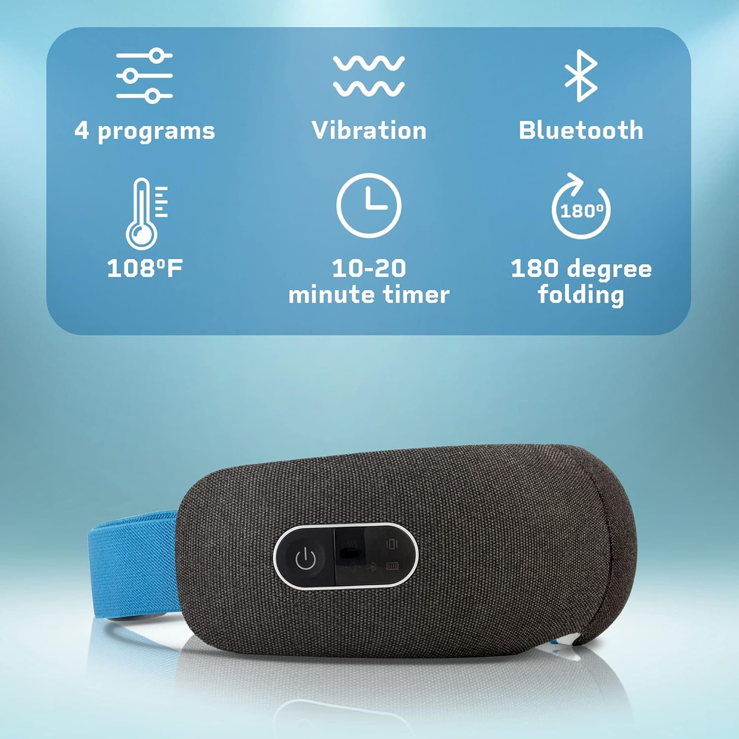 Lifepro Eye Massager - Smart Eye Massager with Heat, Vibration and Bluetooth Music