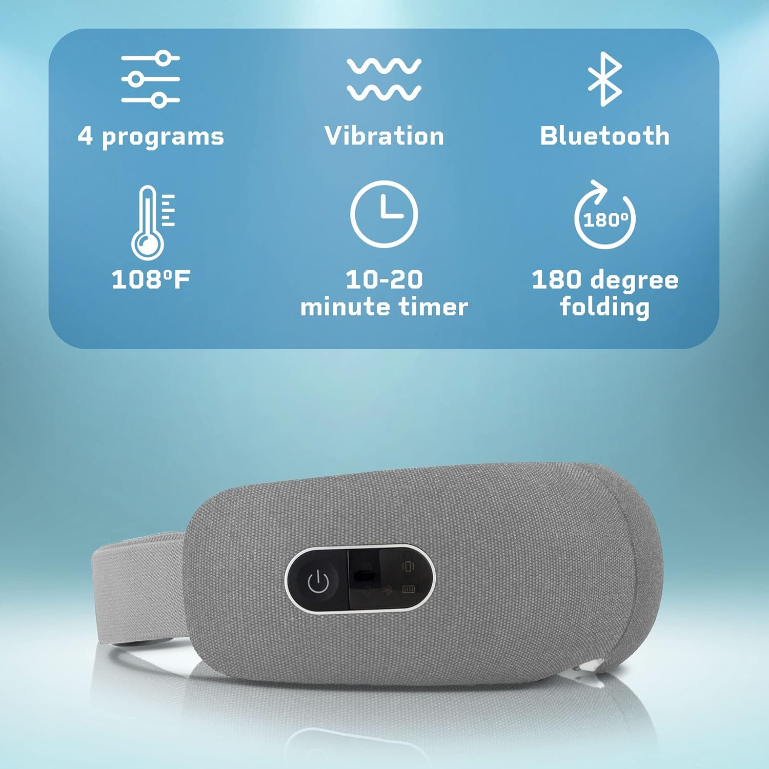 Lifepro Eye Massager - Smart Eye Massager with Heat, Vibration and Bluetooth Music