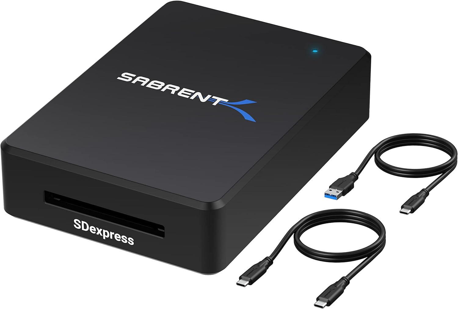 SABRENT SD Express 7.1 USB C Card Reader, USB 3.2 External Memory Card Reader high Speed Data Transfer 985 MBps, SD-Express Adapter Compatible with V90, V60...