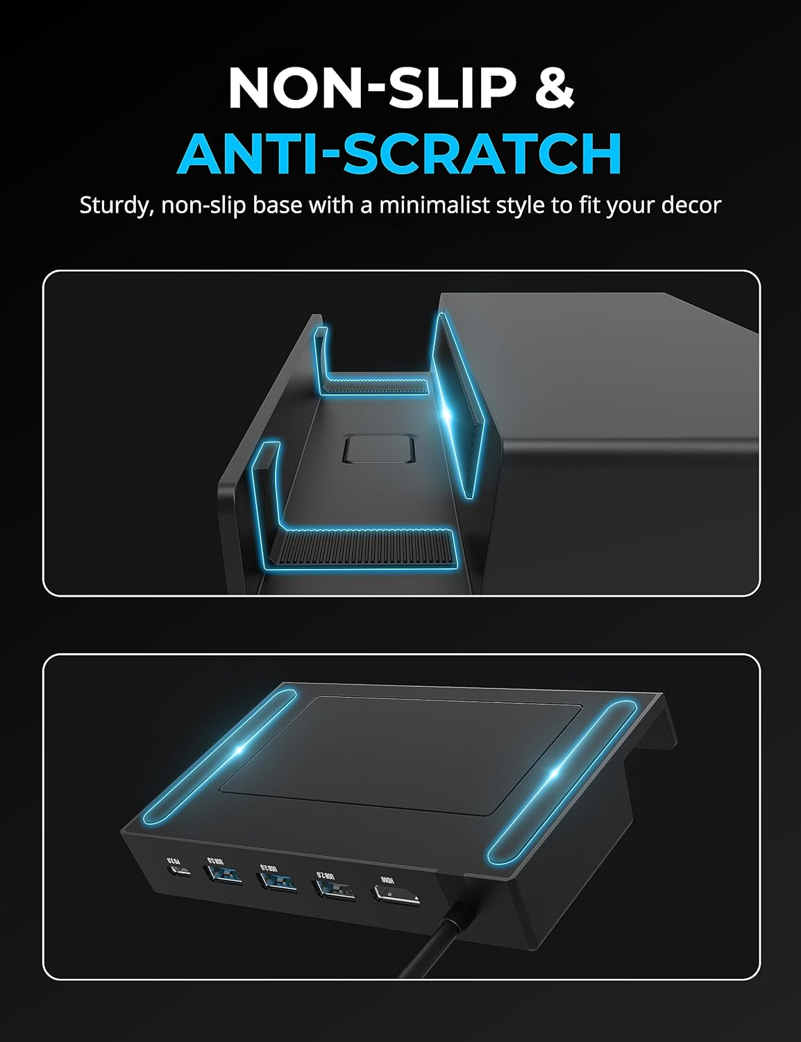 SABRENT Docking Station Compatible with Steam Deck, 7-in-1 Steam Deck Dock with M.2 SSD Slot, HDMI 2.0 4K@60Hz, Gigabit Ethernet, Dual USB-A 3.2 and Single USB 2.0 Ports with 90W USB-C Charging Port