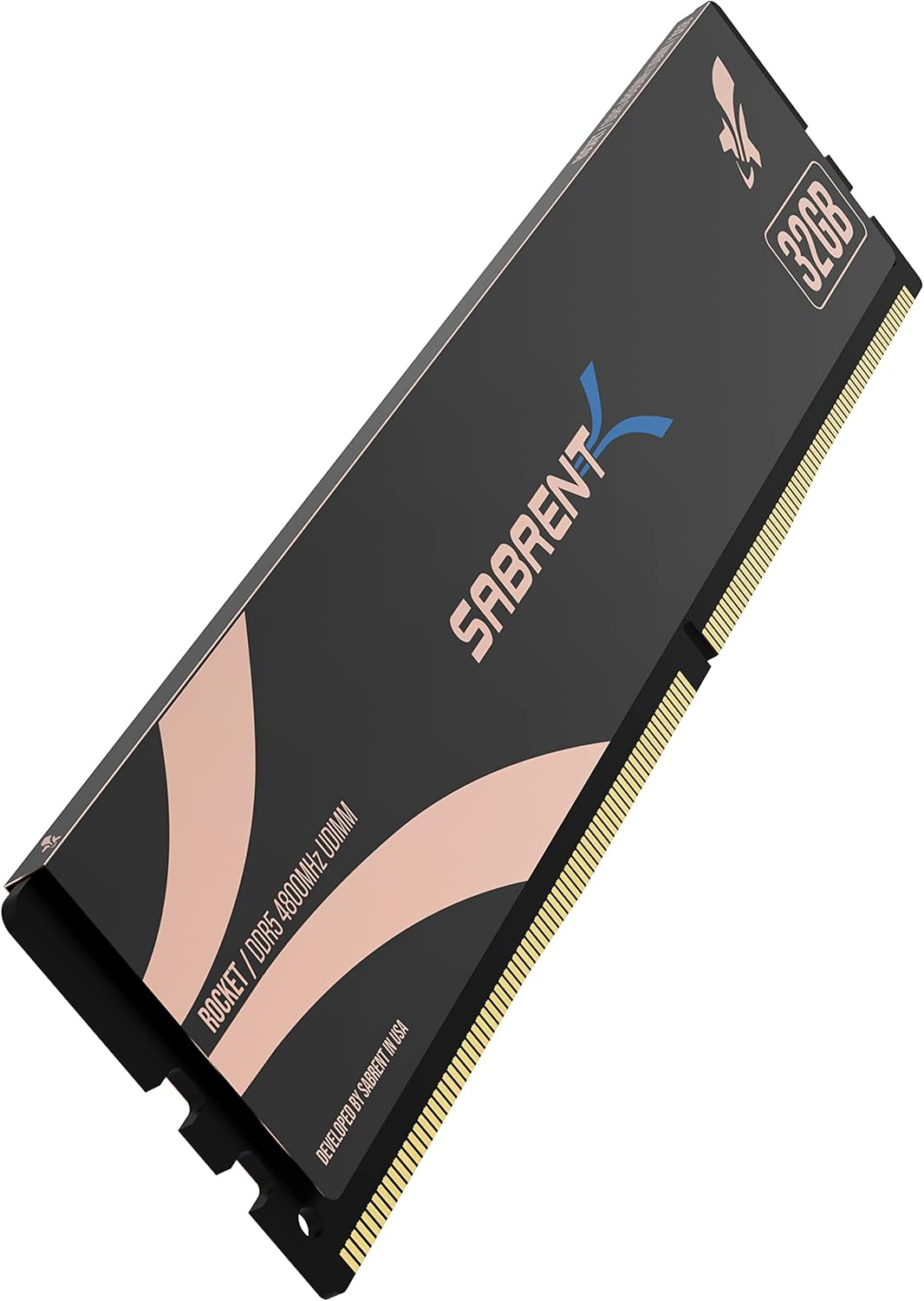 SABRENT Rocket DDR5 32GB U-DIMM 4800MHz Memory Module for Desktops and PCs (SB-DR5U-32G)