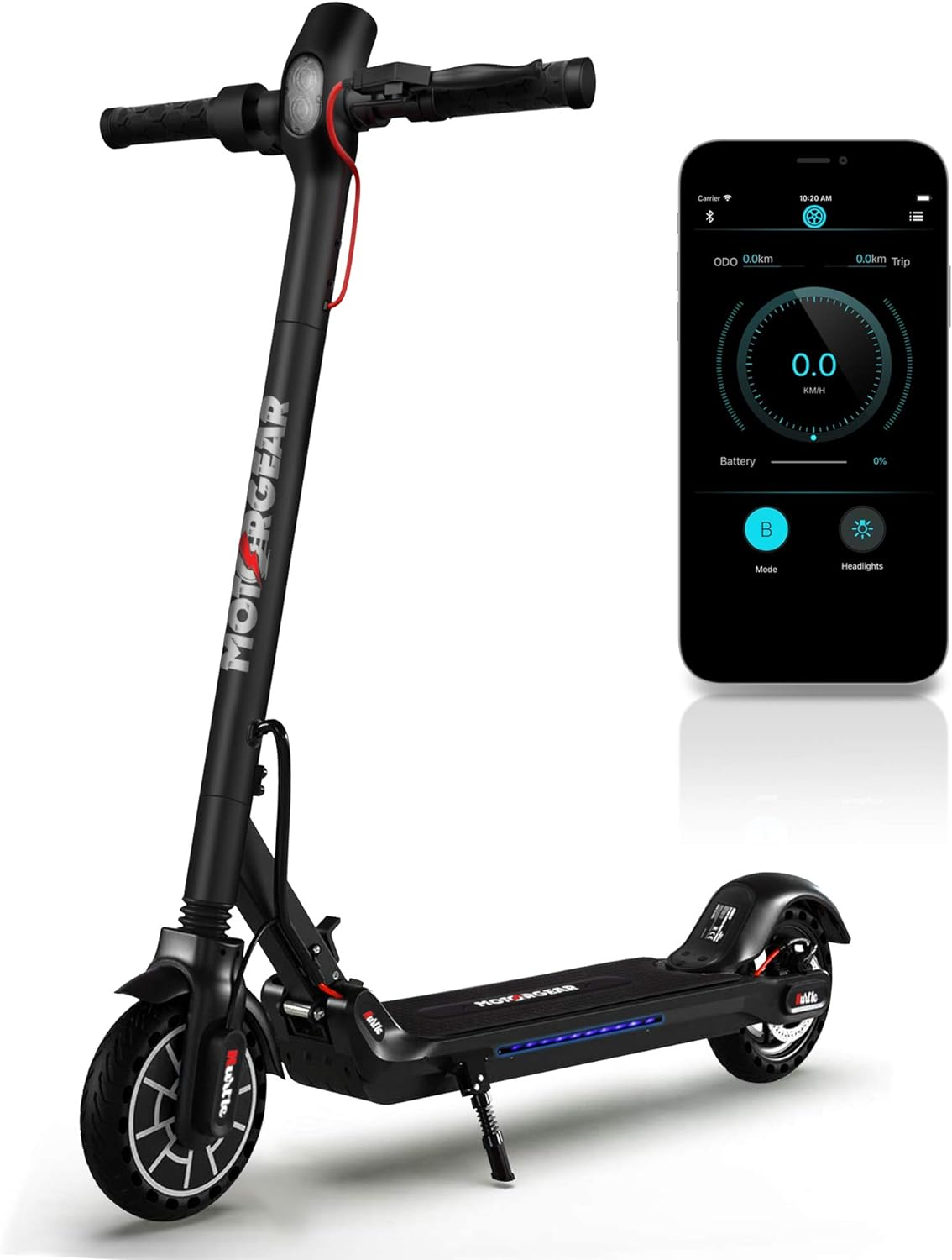 Hurtle Electric Scooter for Adults and Teens - Foldable Segway Scooter, 8.5-Inch Tires, 300W Motor, Triple Speed Modes up to 19 MPH, 18-Mile Range