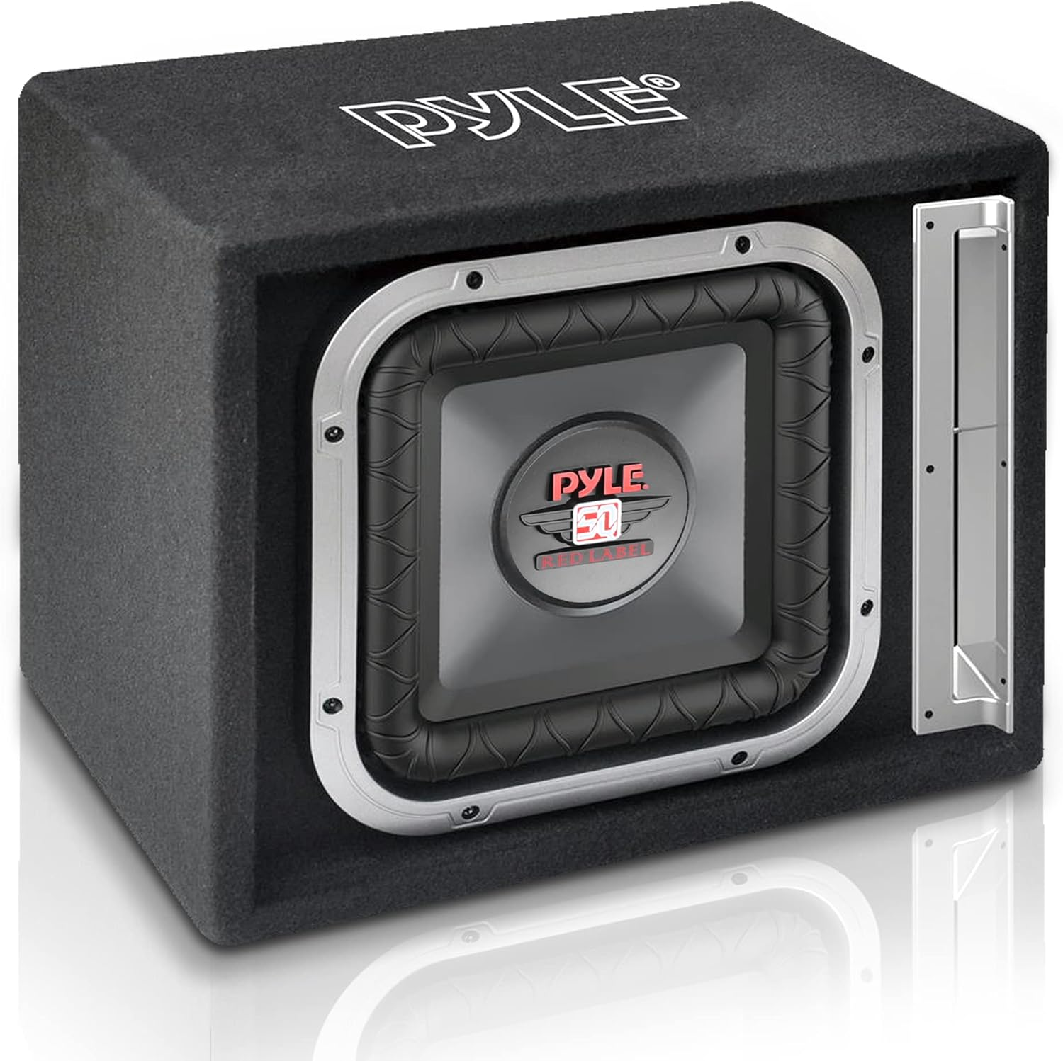 12" Single Series Vented Subwoofer Enclosure - Features powerful woofers with a non-pressed paper cone, a rear-vented design, and a Santoprene surround - PLSQ12BS